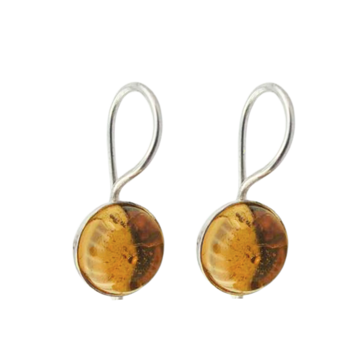 sterling silver Earrings with Natural Citrine Gemstones