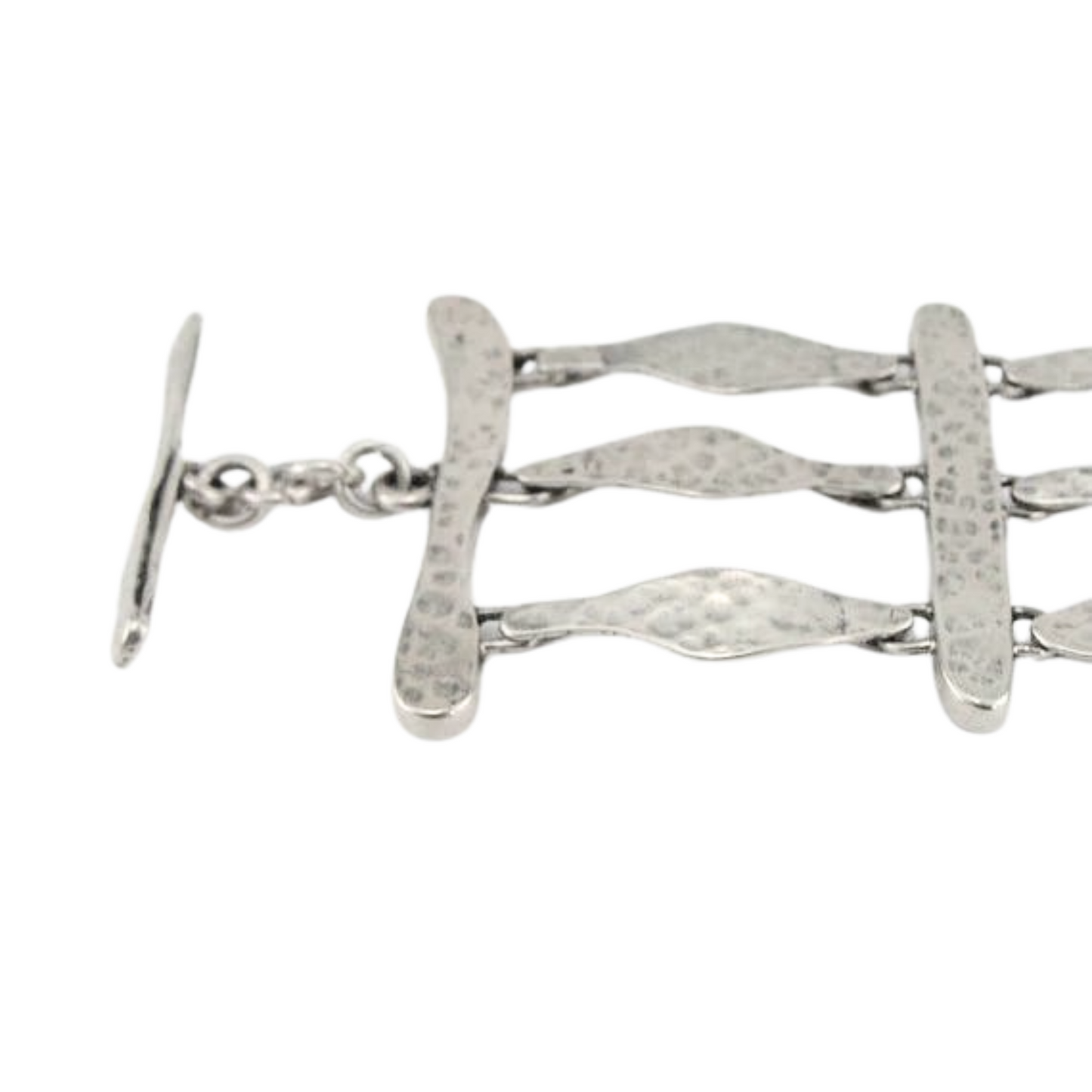 Handmade sterling Silver Rope Ladder shape Bracelet (b30221)