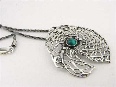 Hadar Jewelry Large Sterling Silver Pendent Pearl