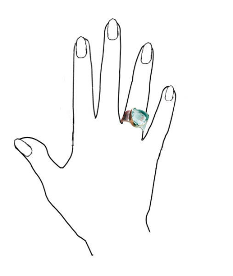 Green Amethyst Solid silver and 9k Gold Ring, Genuine triangle Natural Green Amethyst, chunky ring, wide sterling silver bang, Fine Jewelry, Israeli jewelry, Israeli design, Amethyst ring, silver and gold ring, wide ring, men ring, women ring, unisex