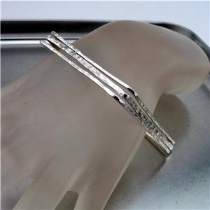 Hadar Designers Handmade 925 Sterling Silver 1-2-3 Square Bangle Bracelets