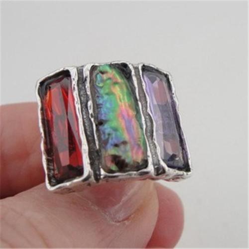 Hadar Designers Handmade 925 Sterling Silver Pearl Garnet Ring