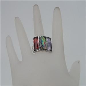 Hadar Designers Handmade 925 Sterling Silver Pearl Garnet Ring