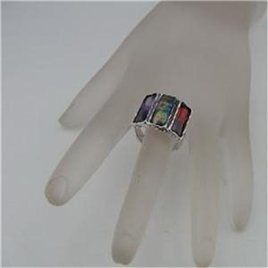 Hadar Designers Handmade 925 Sterling Silver Pearl Garnet Ring