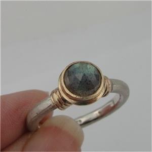 Hadar Designers 9k yellow Gold Sterling Silver Labradorite Ring