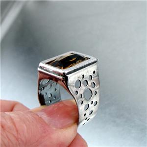 Hadar Designer Handmade 925 Sterling Silver Champagne Ring size