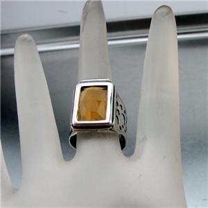 Hadar Designer Handmade 925 Sterling Silver Champagne Ring size