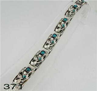 Hadar Designers Israel Ready to Ship Sterling Silver Turquoise Bracelet