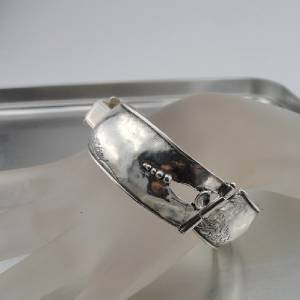 Wide Wrist 925 Sterling Silver Bracelet
