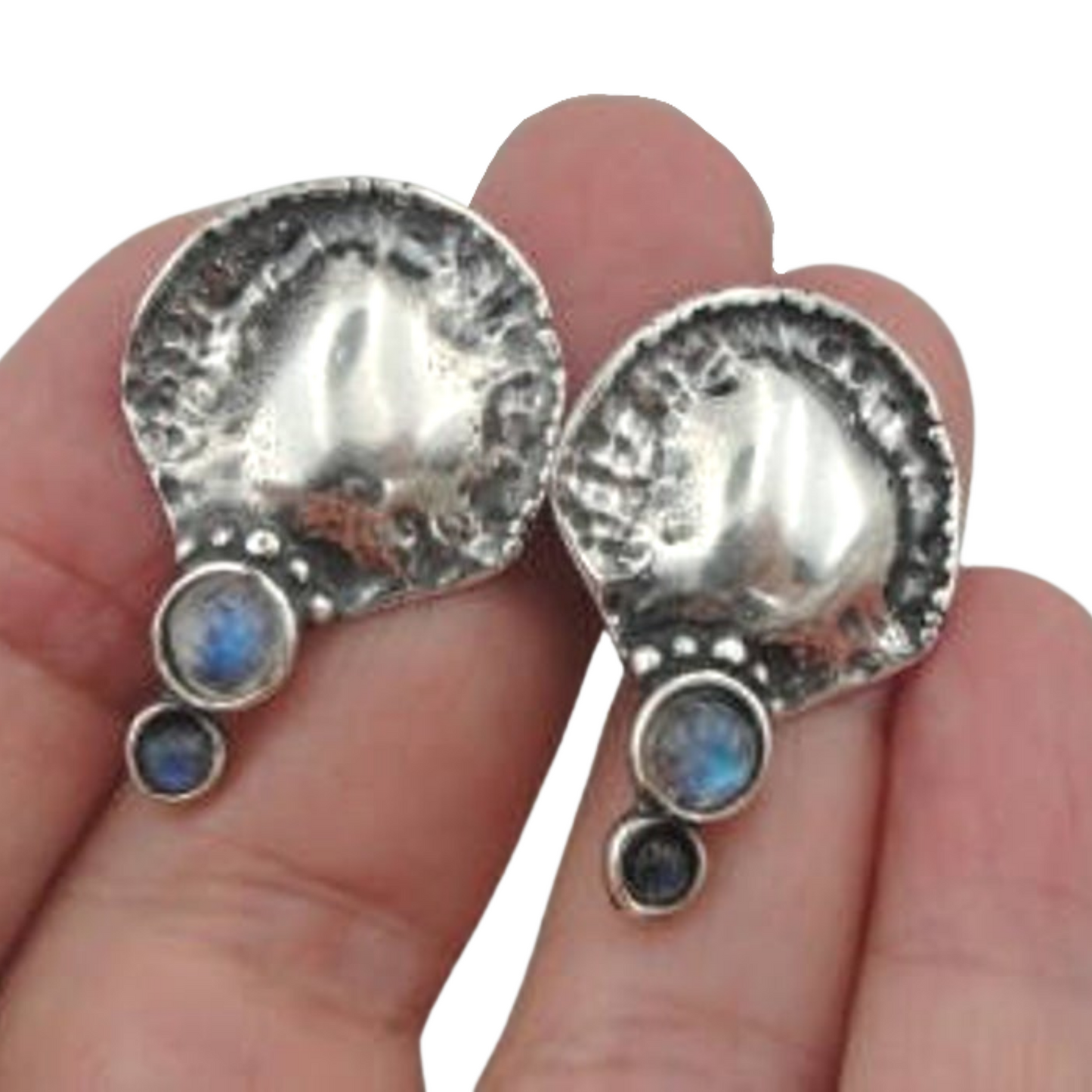 Sterling Silver Labradorite Stud Earrings