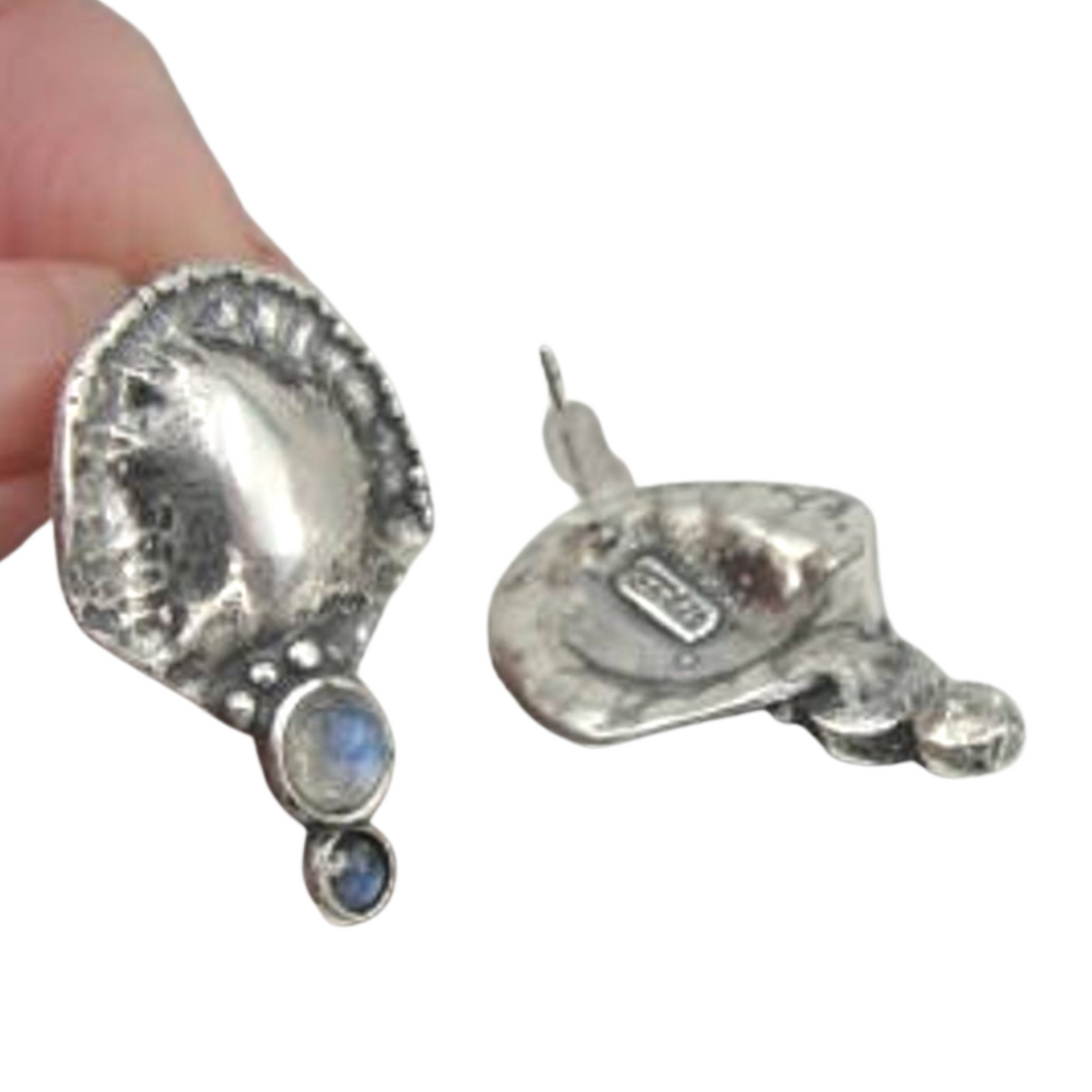 Sterling Silver Labradorite Stud Earrings