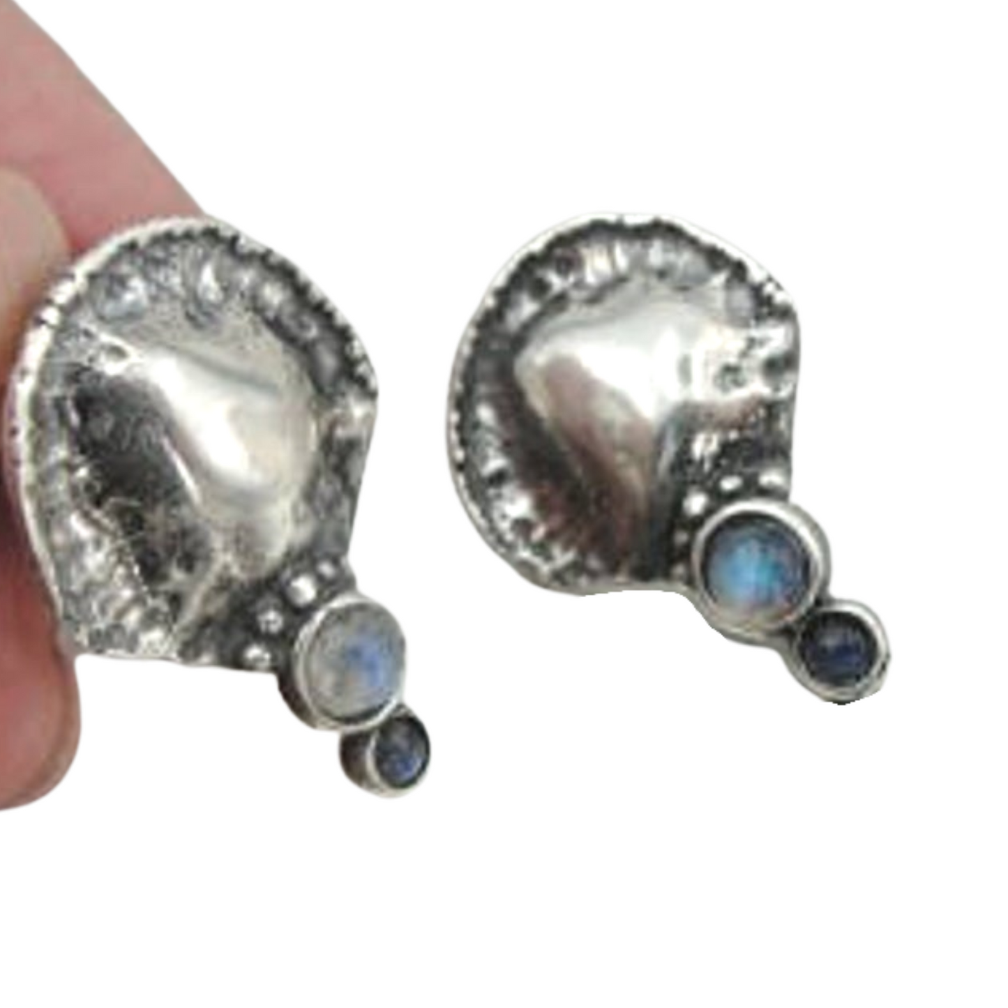 Sterling Silver Labradorite Stud Earrings