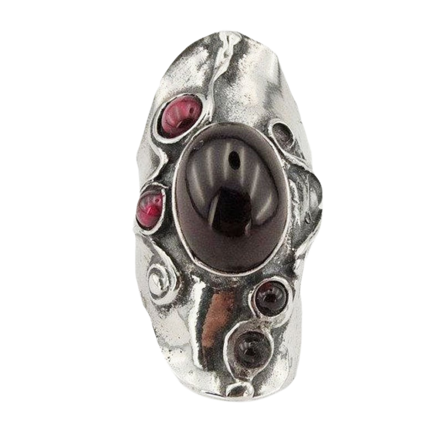Hadar Jewelry Sterling Silver Garnet Ring (174)