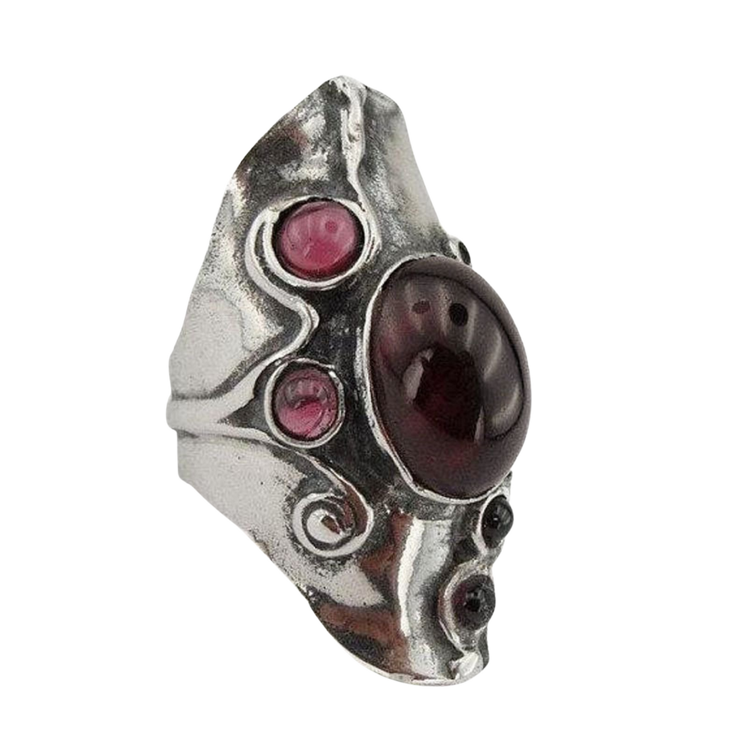 Hadar Jewelry Sterling Silver Garnet Ring (174)
