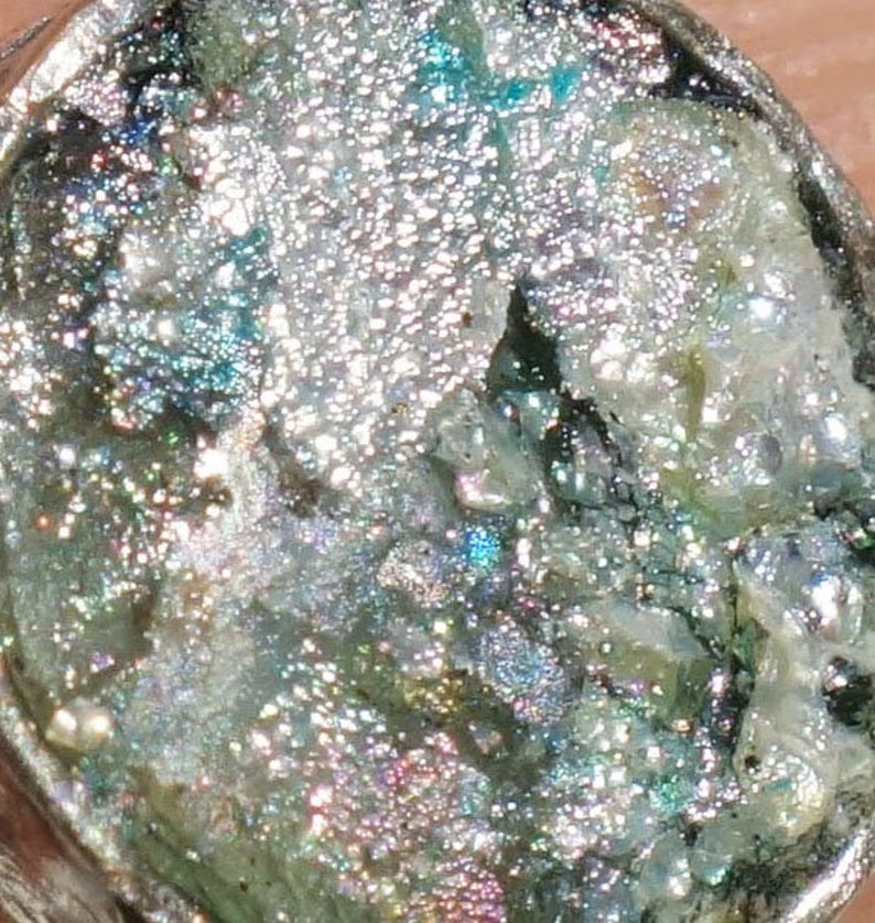 Hadar Designer Handmade Sterling Silver Roman Glass Turquoise Bird Necklace