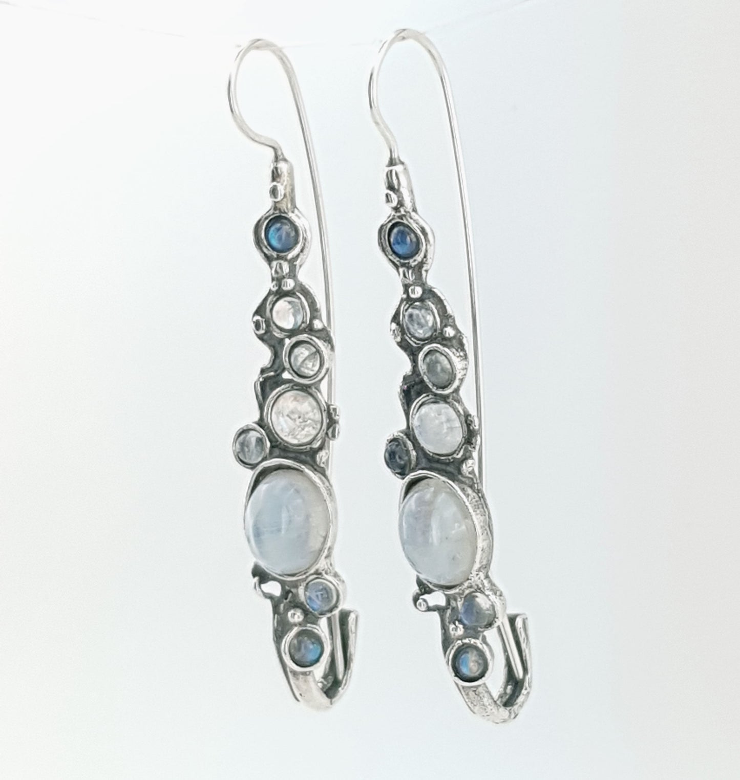 Hadar Jewelry handmade Dangle 925 Sterling moonstone Gemstone Earrings