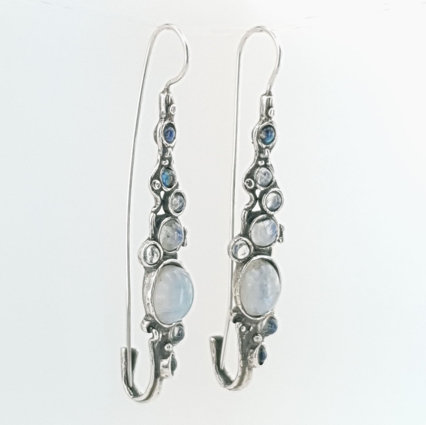 Hadar Jewelry handmade Dangle 925 Sterling moonstone Gemstone Earrings