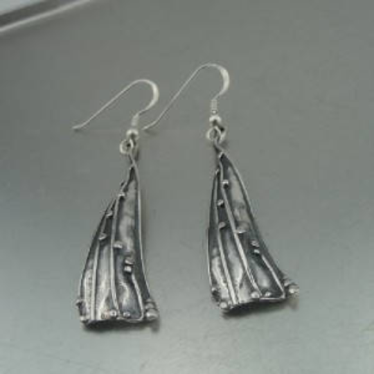 Hadar Jewelry Handmade Art 925 Sterling Silver Long Earrings (H 271)