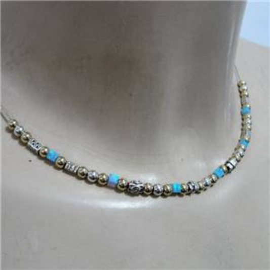 Hadar Jewelry Handmade 14K Gold Fil 925 Sterling Silver Opal Necklace (L)