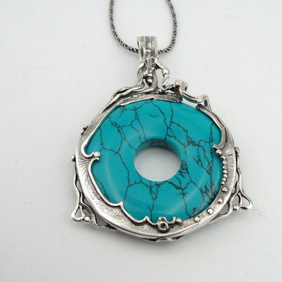 Turquoise 925 Silver Pendant