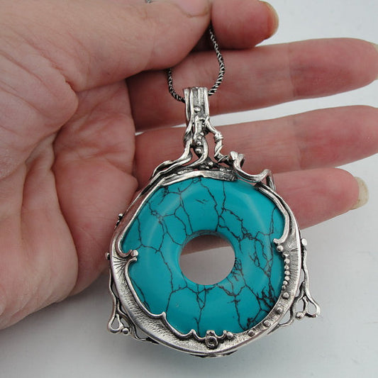 Turquoise 925 Silver Pendant