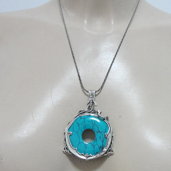 Turquoise 925 Silver Pendant