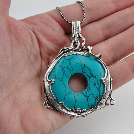 Turquoise 925 Silver Pendant
