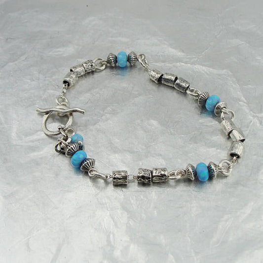 Sterling silver & Blue Stone Bracelet