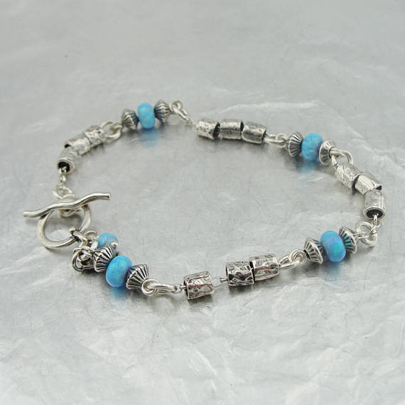 Sterling silver & Blue Stone Bracelet