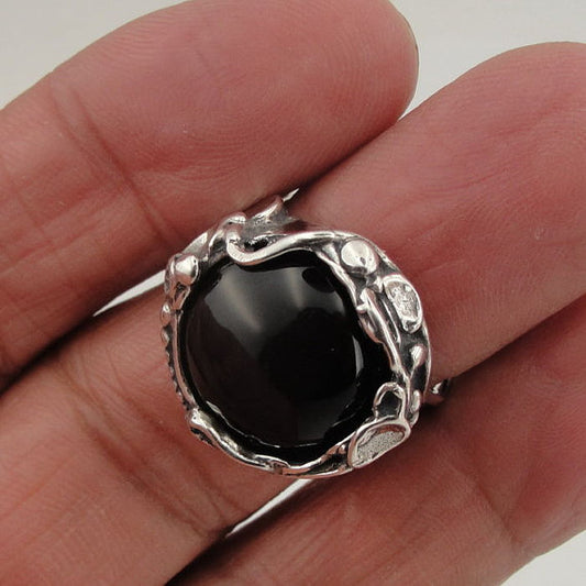 Sterling Silver Onyx Ring