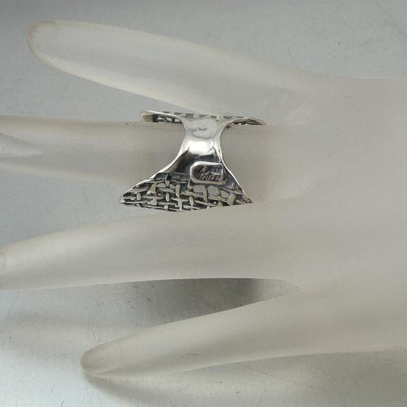 Sterling Silver Pearl Ring (1142b)