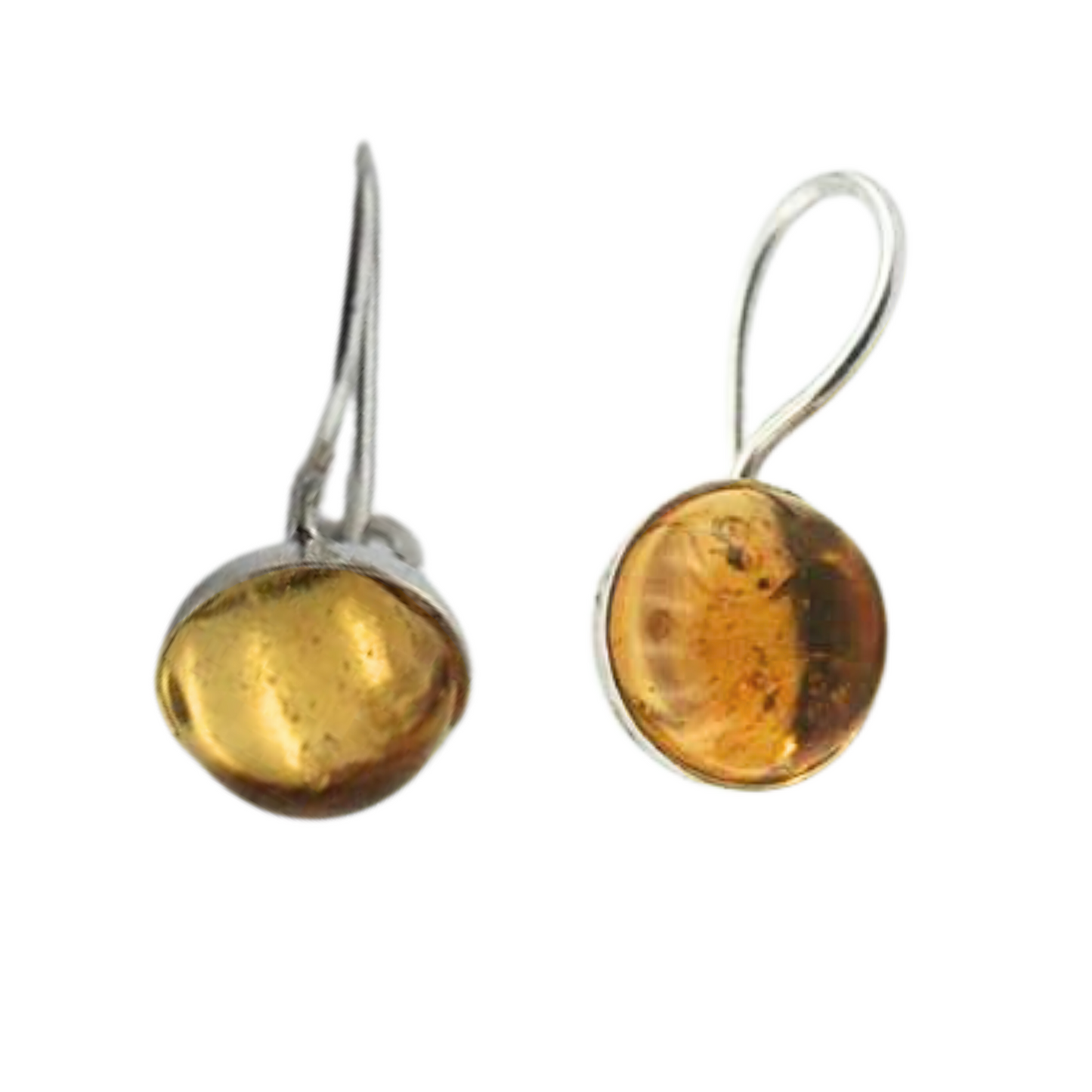 sterling silver Earrings with Natural Citrine Gemstones