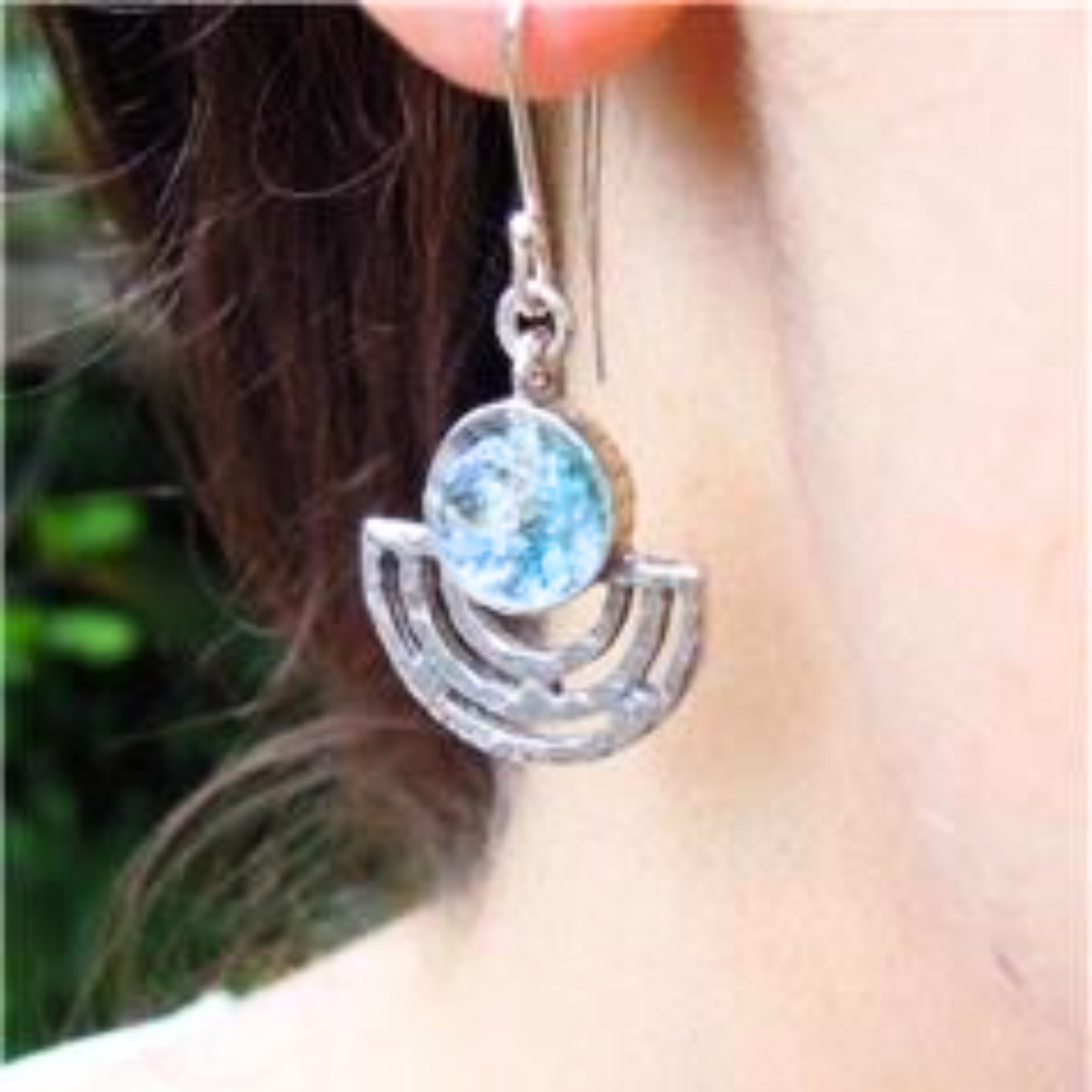 Roman Glass Earrings, Sterling Silver Earrings With Genuine Ancient Roman Glass
