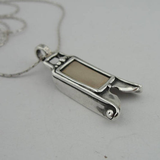 Israel design 9k yellow Gold 9k , 925 sterling Silver Pendant , gift, christmas , Birthday (416g
