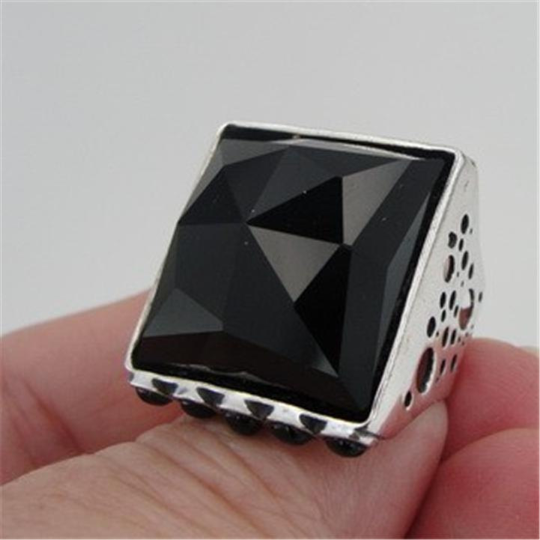 Hadar Jewelry Handmade Art Sterling Silver Ring Onyx any size (H 1334)