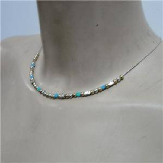 Hadar Jewelry Handmade 14K Gold Fil 925 Sterling Silver Opal Necklace (L)