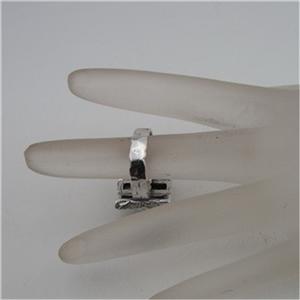 Hadar Designers Handmade 925 Sterling Silver Pearl Garnet Ring