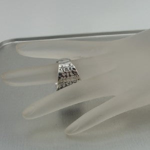 Hadar Designers Handmade 925 Sterling Silver Red Garnet Ring Chunky Rings Made in Israel