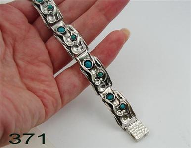 Hadar Designers Israel Ready to Ship Sterling Silver Turquoise Bracelet