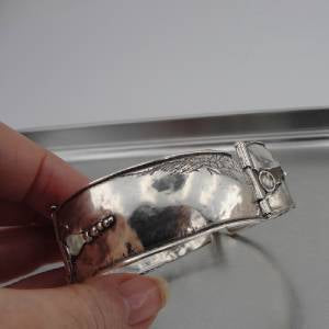 Wide Wrist 925 Sterling Silver Bracelet