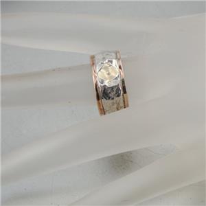 Hadar Designers Israel "Wild" Handmade 9k Gold Sterling Silver Ring size 7.5