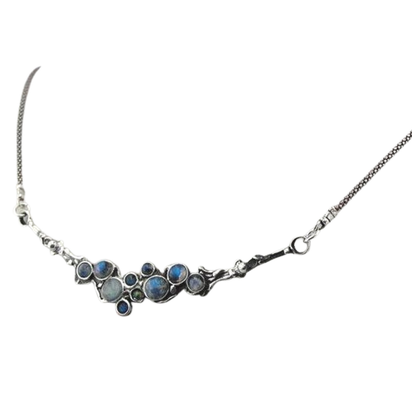 Sterling Silver Moonstone Necklace (4107)