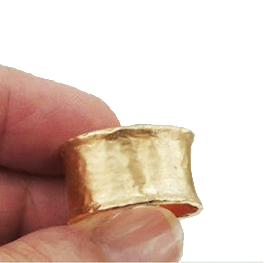 Hadar Designers Handmade 9k/14k Yellow/Rose Gold Wedding Ring