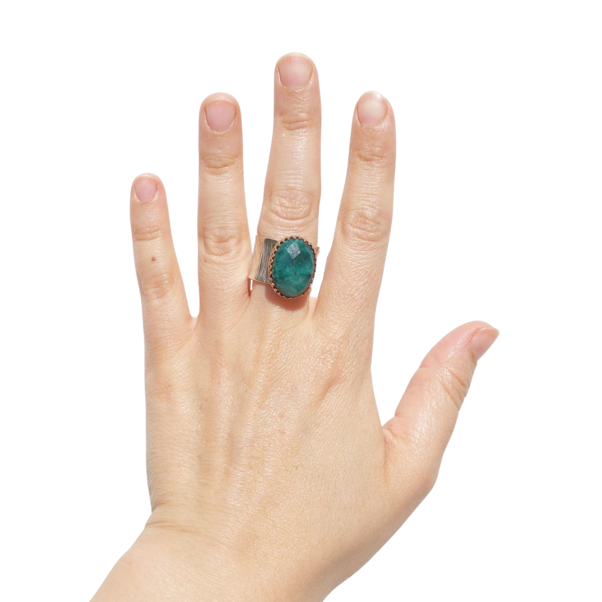 Natural Emerald Ring, Made of sterling silver, Yellow Gold, natural emerald gemstone, Big and Bold Ring, Oval Emerald, Unisex Cocktail ring, Israeli jewelry, Israeli design, Emerald Ring, Wide ring, BIG Emerald Ring, Textured ring, Gift for her, Men