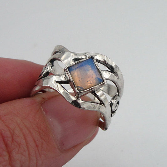 Sterling Silver Opalit Ring