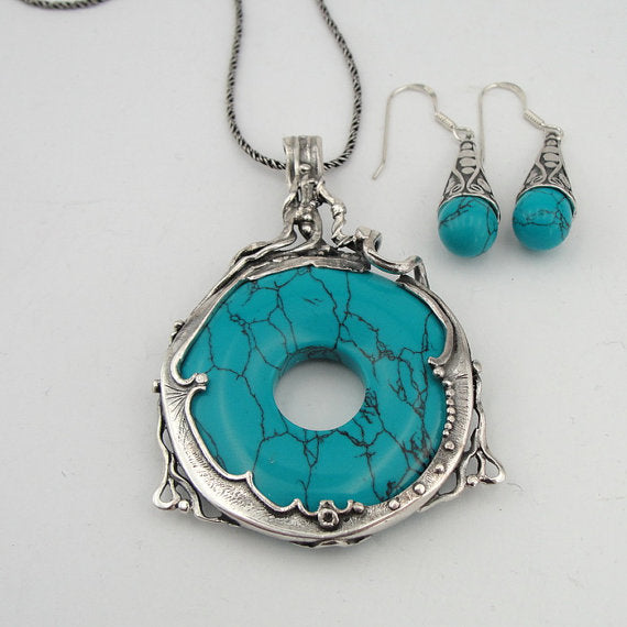 Turquoise 925 Silver Pendant