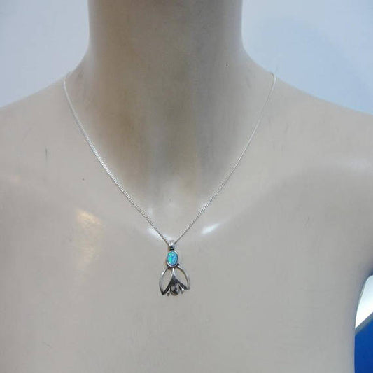 HADAR Israel Beautiful Sterling Silver and Opal Handmade Design Pendant (d4012