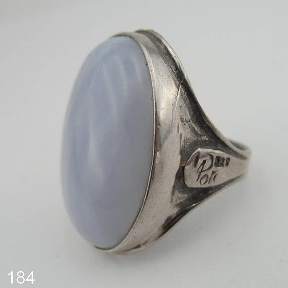 Hadar Designers Art Silver calcedoni stone Ring (184cal)