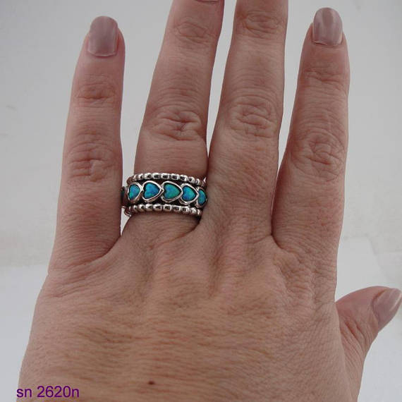 Stunning Handmade Silver Swivel OPAL Ring (sn 2620r )