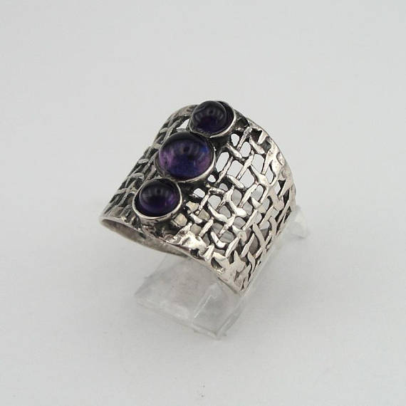 Hadar Designers Amethyst Ring sz